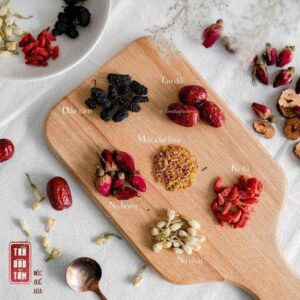 trà dâu tằm lục vị